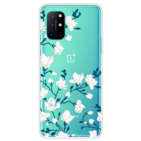 Hülle Für OnePlus 8T Weiße Blumen