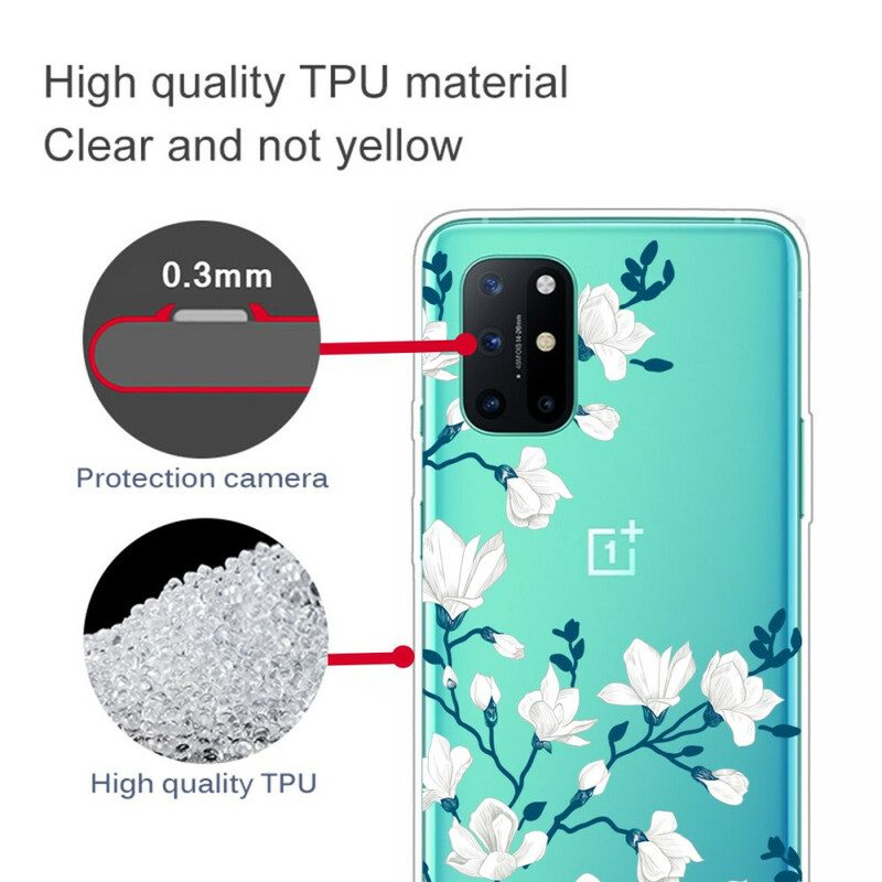 Hülle Für OnePlus 8T Weiße Blumen