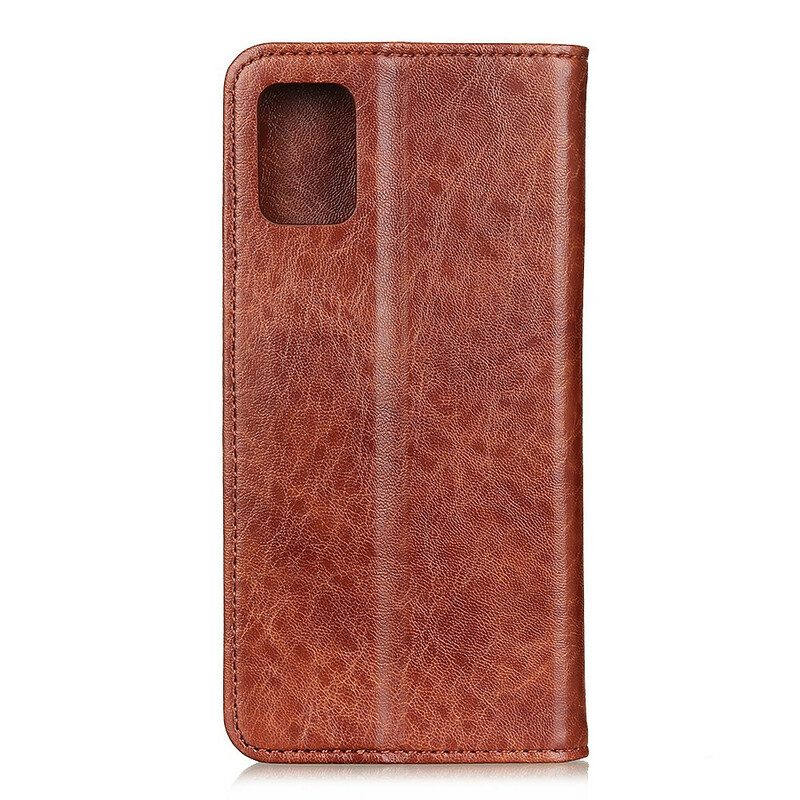 Schutzhülle Für OnePlus 8T Flip Case Eleganz Aus Gespaltenem Litschi-leder