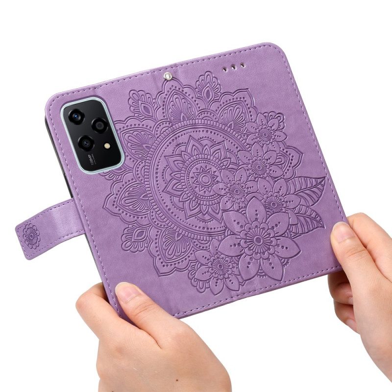 Lederhüllen Honor 200 Lite Mandala-druck Mit Riemen