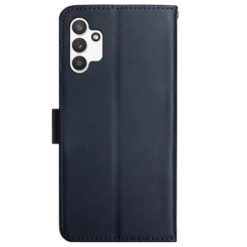 Flip Case Für Samsung Galaxy A13 Echtes Nappaleder