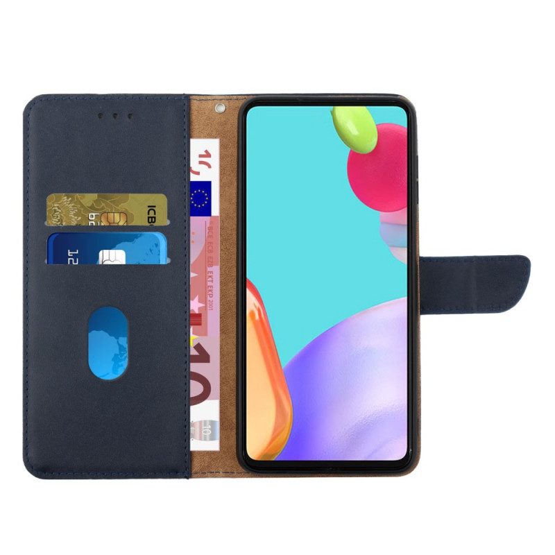 Flip Case Für Samsung Galaxy A13 Echtes Nappaleder