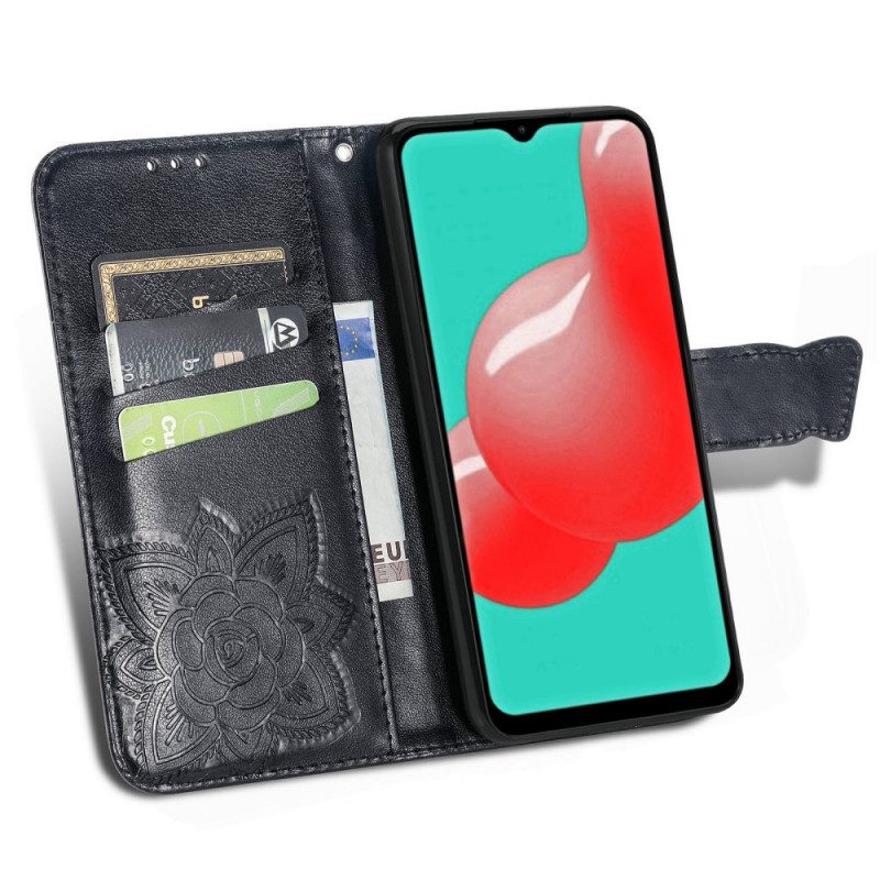 Flip Case Für Samsung Galaxy A13 Halbe Schmetterlinge