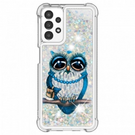 Handyhülle Für Samsung Galaxy A13 Miss Owl Pailletten