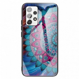 Hülle Für Samsung Galaxy A13 Mandala-gehärtetes Glas