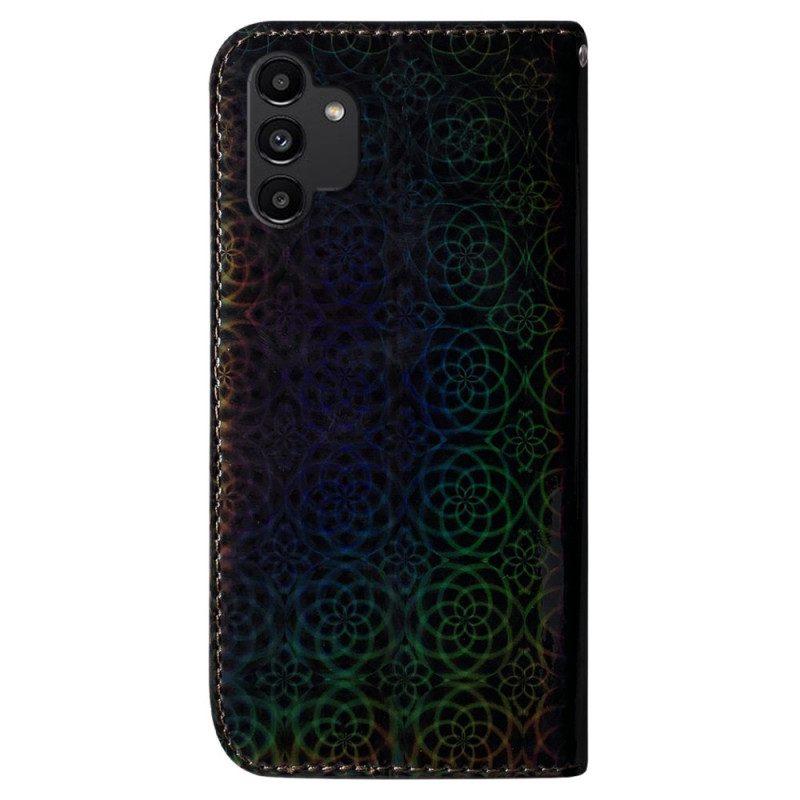 Lederhüllen Für Samsung Galaxy A13 Mit Kordel Strappy Psychedelische Blumen