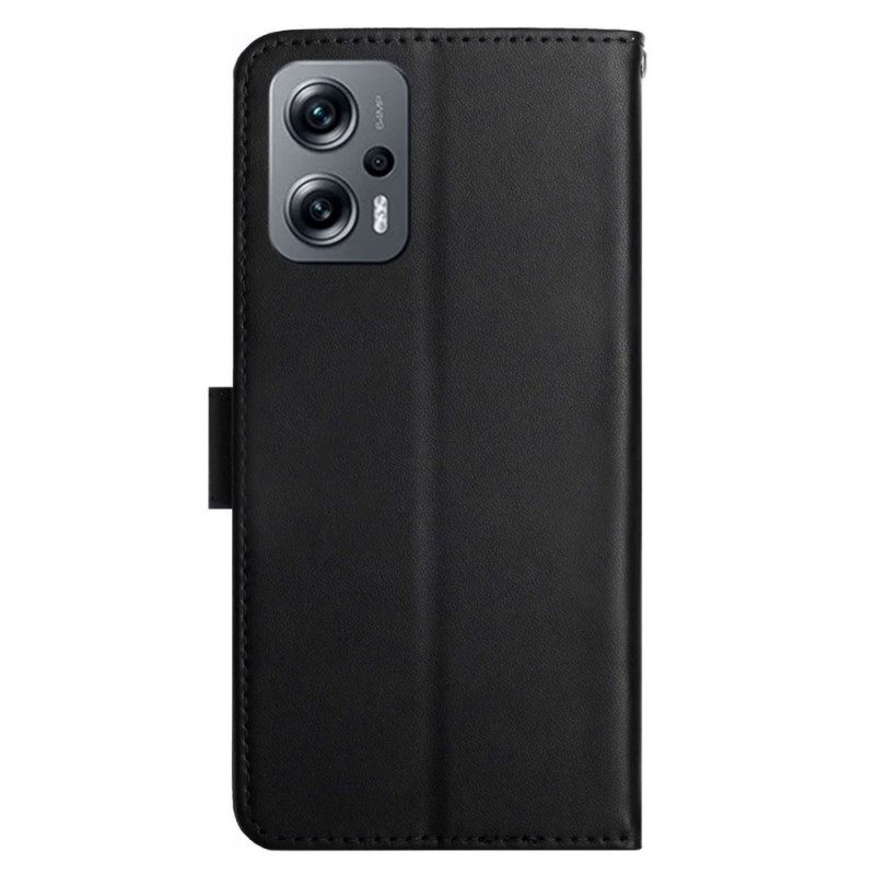 Flip Case Für Poco X4 GT Echtes Nappaleder