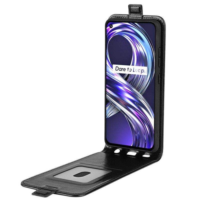 Lederhüllen Für Realme 8i Flip Case Faltendes Retro