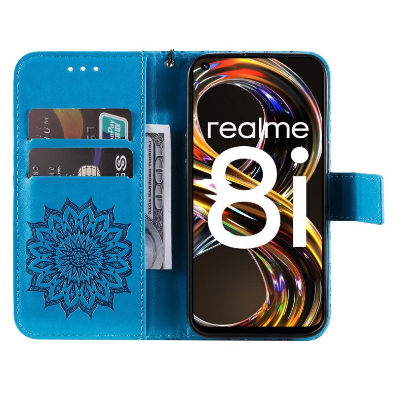 Lederhüllen Für Realme 8i Sonnenblume