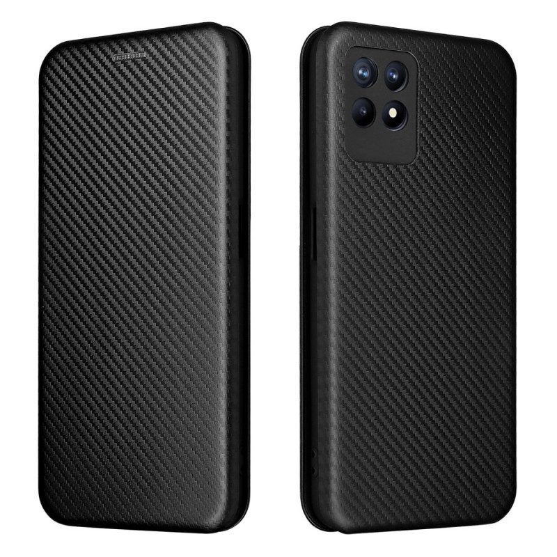 Schutzhülle Für Realme 8i Flip Case Kohlefaser