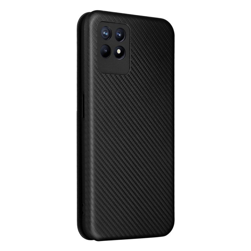 Schutzhülle Für Realme 8i Flip Case Kohlefaser