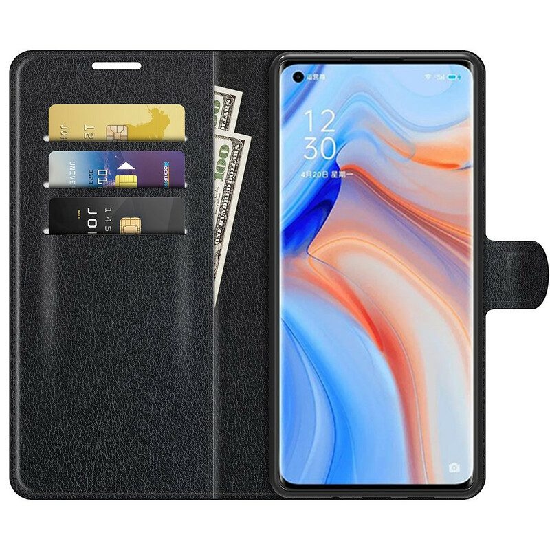 Flip Case Für Oppo Find X3 Neo Klassisch