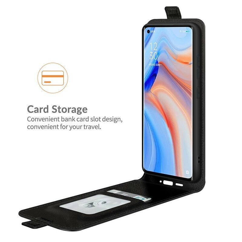 Flip Case Für Oppo Find X3 Neo Flip Case Vertikale Klappe In Lederoptik