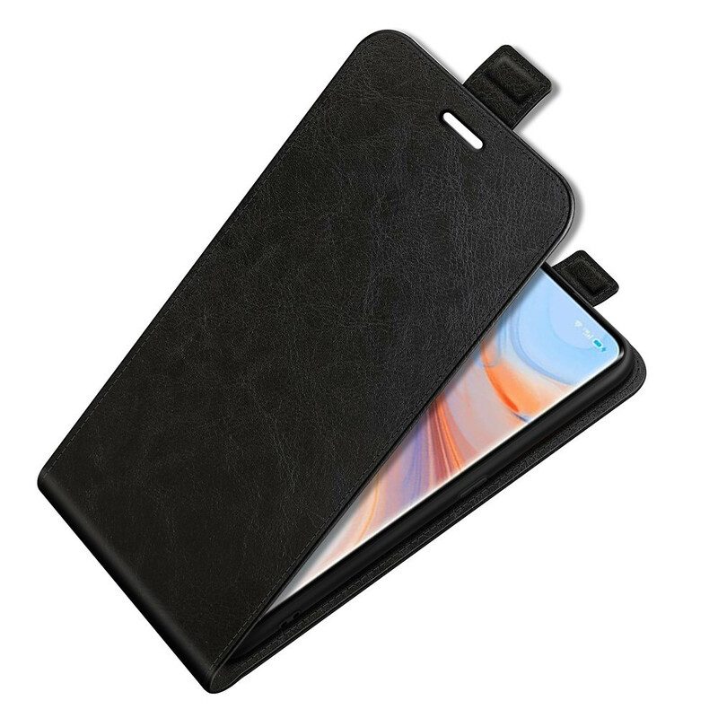 Flip Case Für Oppo Find X3 Neo Flip Case Vertikale Klappe In Lederoptik