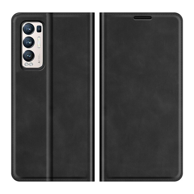 Schutzhülle Für Oppo Find X3 Neo Flip Case Ledereffekt Mit Seidiger Haptik