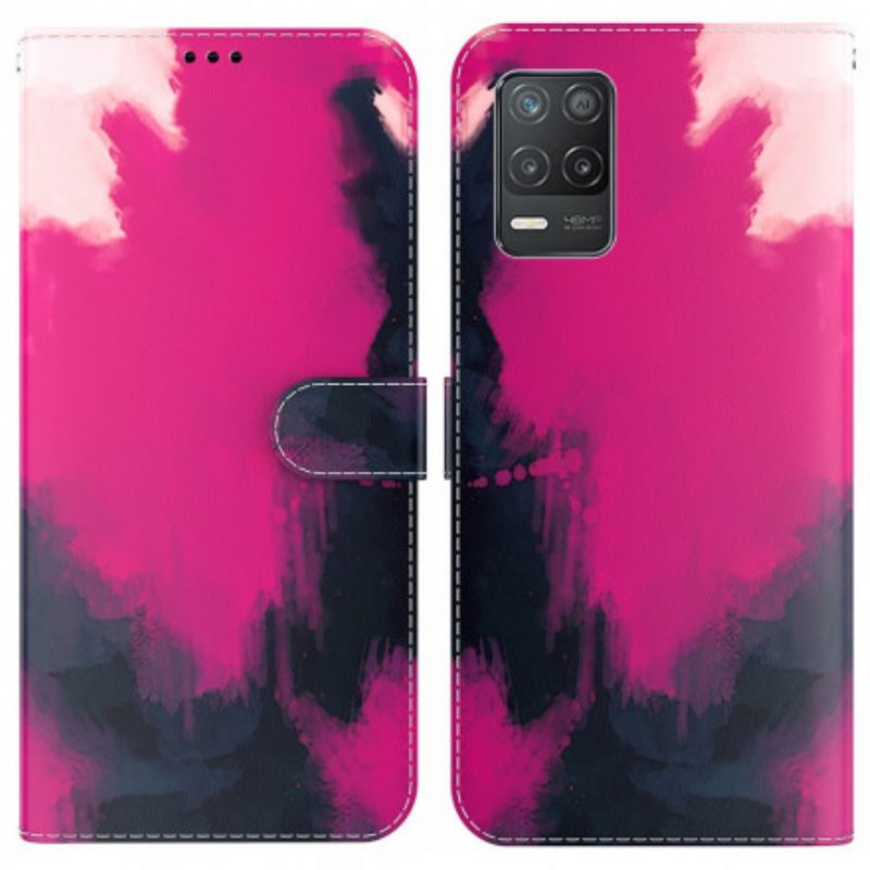 Flip Case Für Realme 8 5G Aquarell