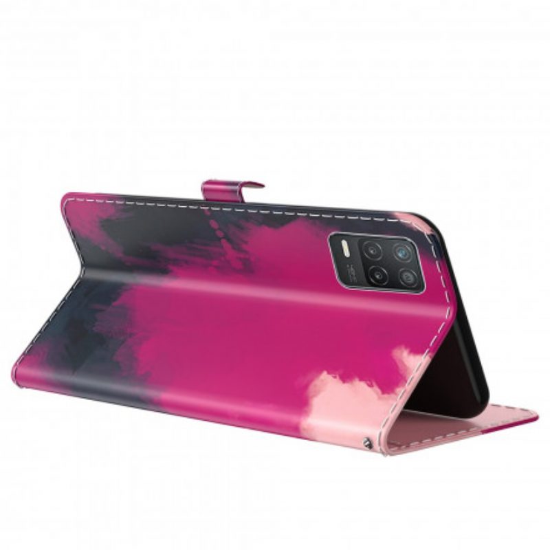 Flip Case Für Realme 8 5G Aquarell