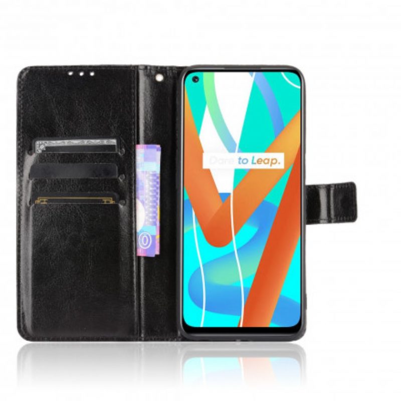 Flip Case Für Realme 8 5G Auffälliges Kunstleder