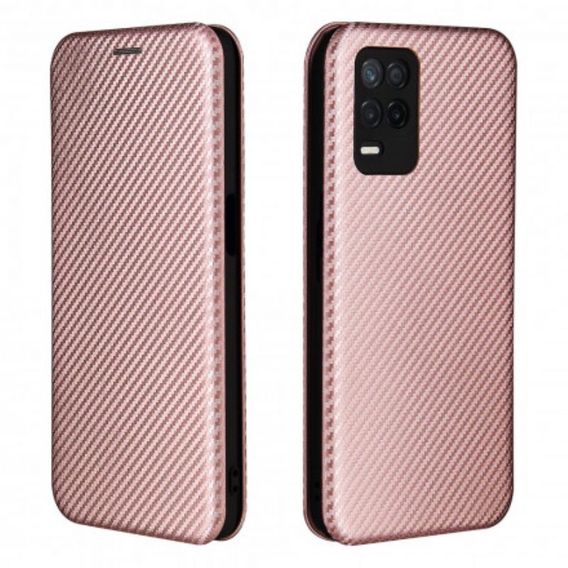 Schutzhülle Für Realme 8 5G Flip Case Farbiges Carbon-silikon