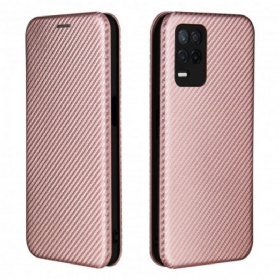 Schutzhülle Für Realme 8 5G Flip Case Farbiges Carbon-silikon