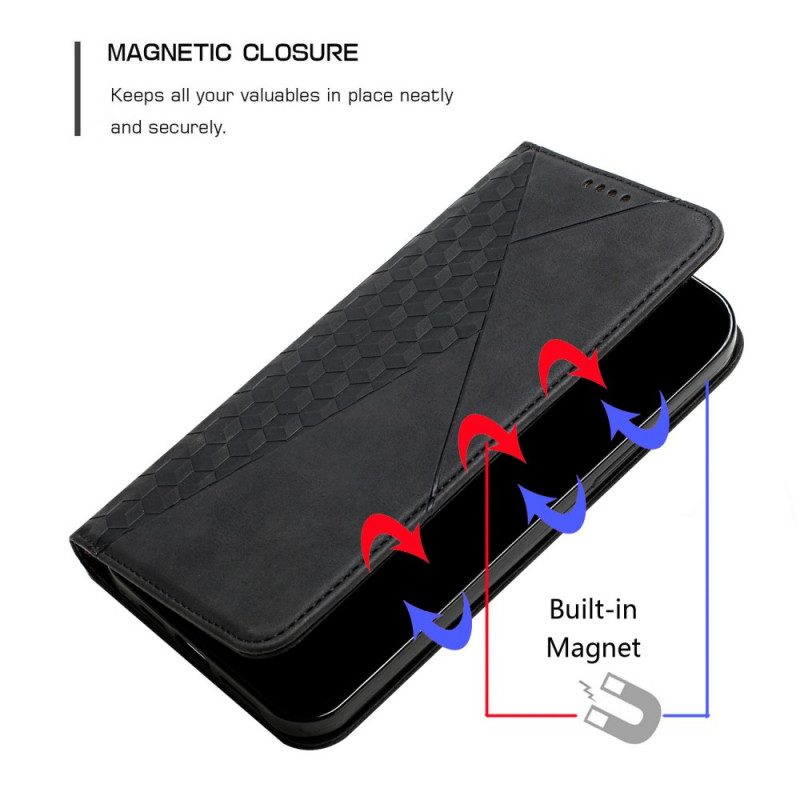 Schutzhülle Für Realme 8 5G Flip Case Geo-ledereffekt