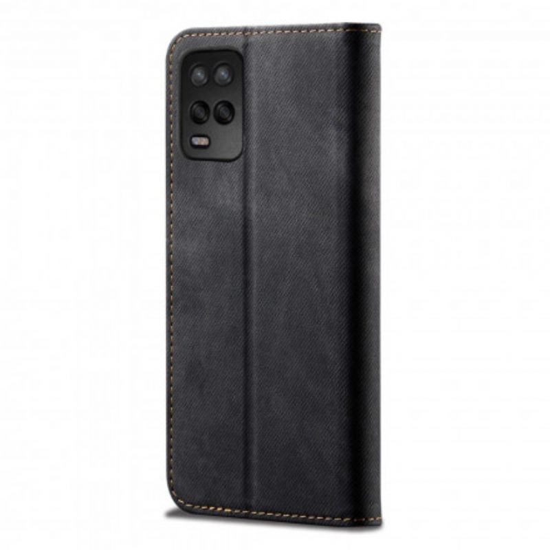 Schutzhülle Für Realme 8 5G Flip Case Kunstleder-jeans-textur