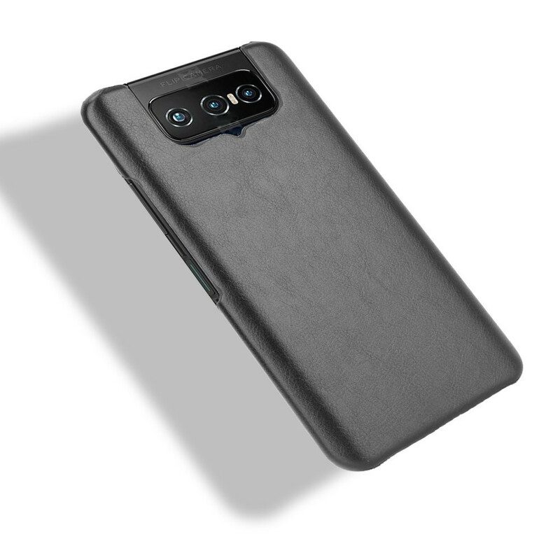 Hülle Für Asus Zenfone 7 / 7 Pro Litschi-ledereffekt