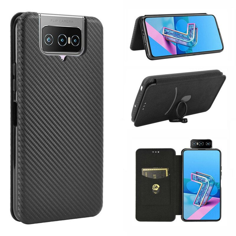 Schutzhülle Für Asus Zenfone 7 / 7 Pro Flip Case Silikonkohlenstoff