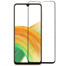 Black Contours Hartglasschutz Für Samsung Galaxy A34 5G