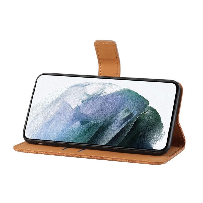 Flip Case Für Samsung Galaxy A34 5G Gobelinmuster