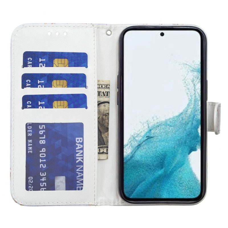 Flip Case Für Samsung Galaxy A34 5G Mehrere Ananas