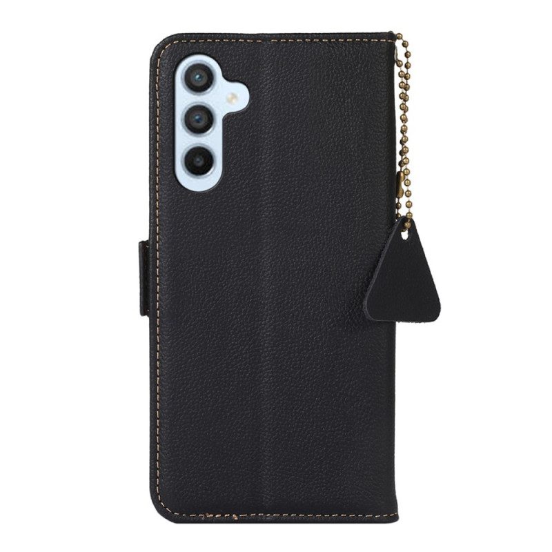 Flip Case Für Samsung Galaxy A34 5G Rfid Aus Echtem Leder