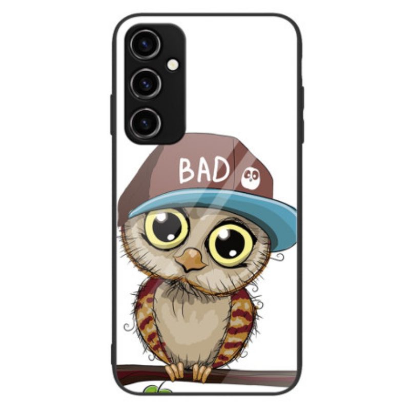 Handyhülle Für Samsung Galaxy A34 5G Bad Owl Gehärtetes Glas