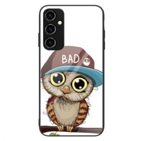 Handyhülle Für Samsung Galaxy A34 5G Bad Owl Gehärtetes Glas