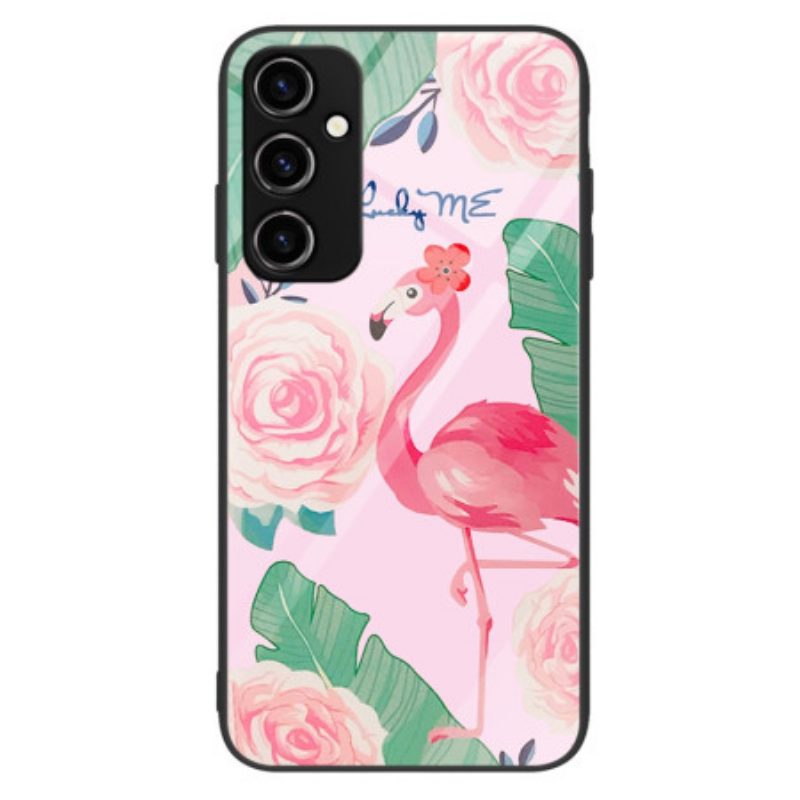 Hülle Für Samsung Galaxy A34 5G Flamingo-hartglas