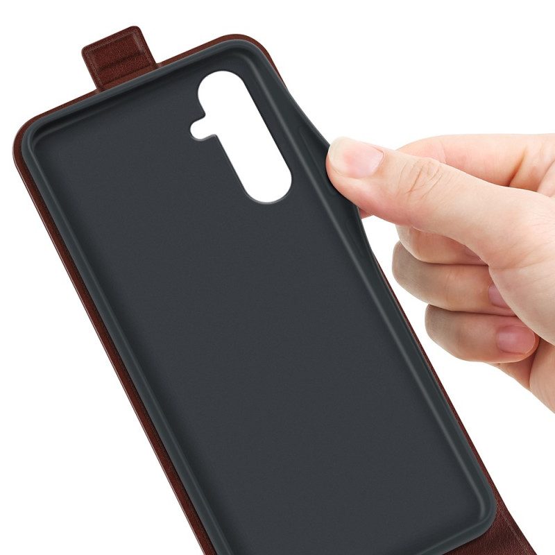 Lederhüllen Für Samsung Galaxy A34 5G Flip Case Vertikale Klappe