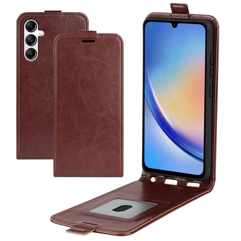 Lederhüllen Für Samsung Galaxy A34 5G Flip Case Vertikale Klappe