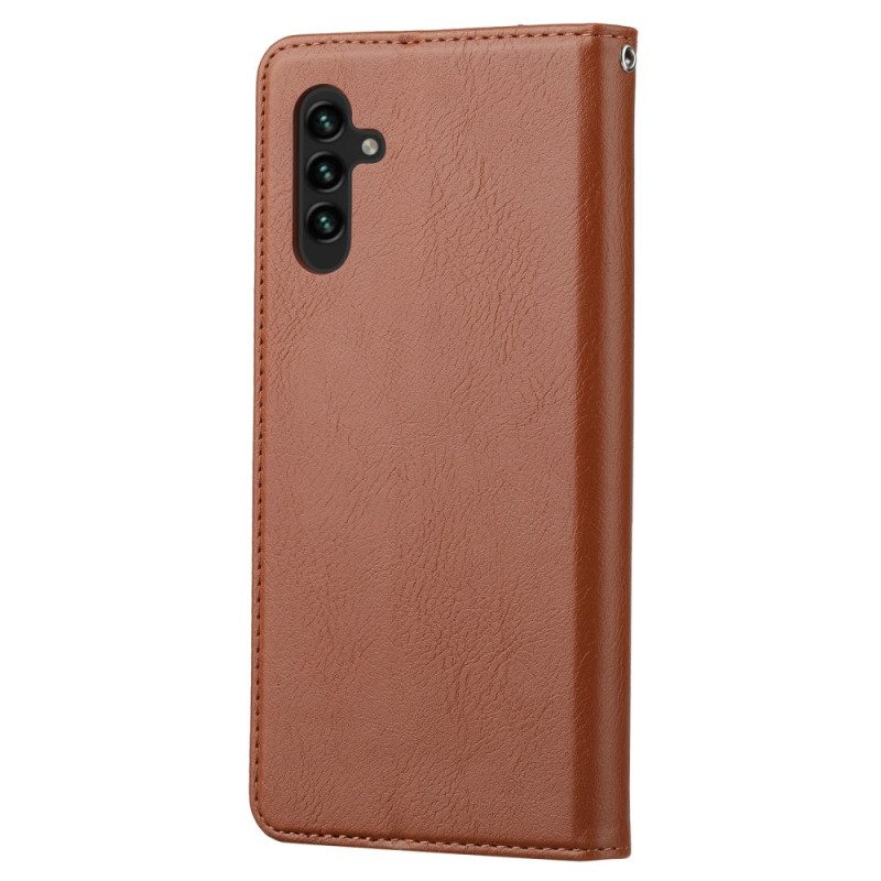 Schutzhülle Für Samsung Galaxy A34 5G Flip Case Kartenhalter Aus Kunstleder