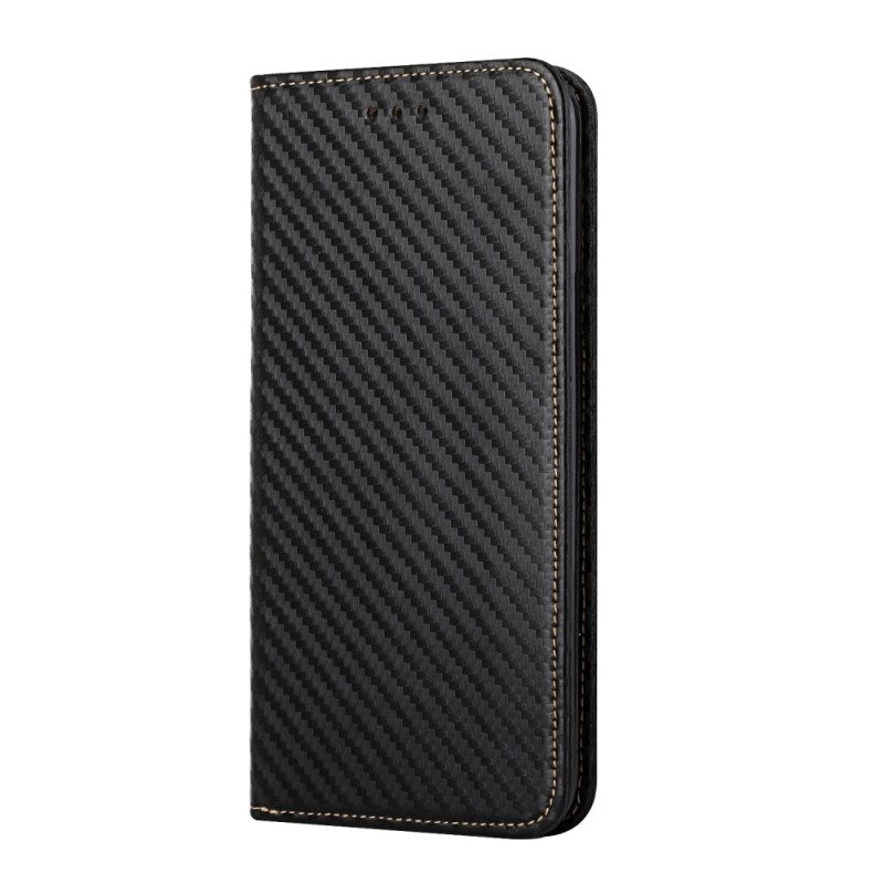 Schutzhülle Für Samsung Galaxy A34 5G Mit Kordel Flip Case Riemchen-carbonfaser-stil