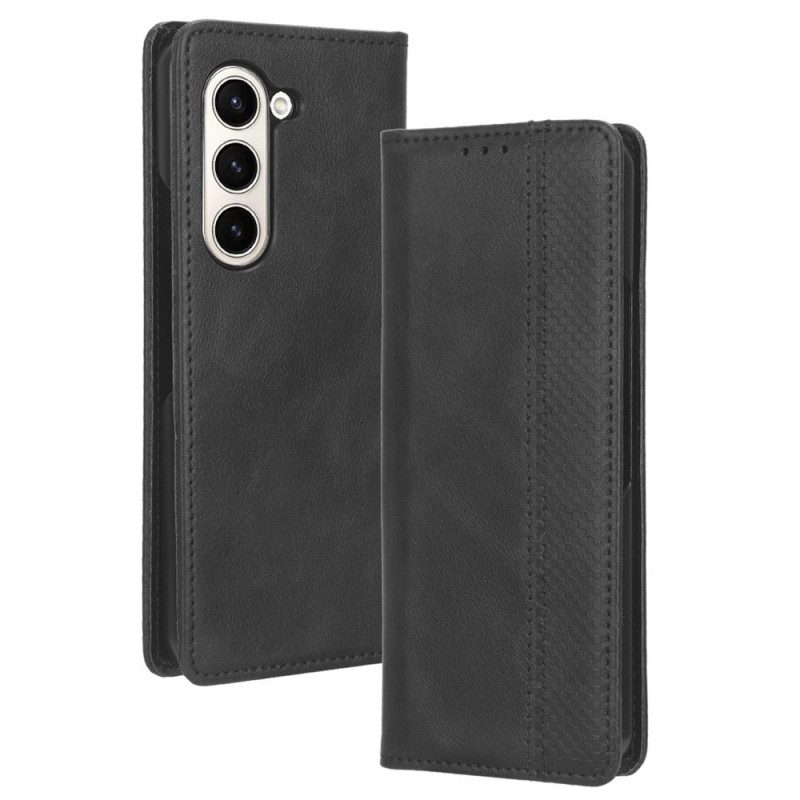 Flip Case Für Samsung Galaxy Z Fold 5 Retro