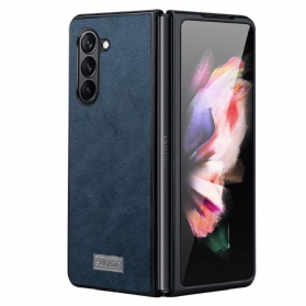 Hülle Samsung Galaxy Z Fold 5 Handyhülle Elegance Leder Abeel