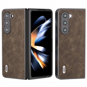 Hülle Samsung Galaxy Z Fold 5 Litschi-kunstleder Abeel