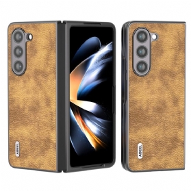 Hülle Samsung Galaxy Z Fold 5 Litschi-kunstleder Abeel