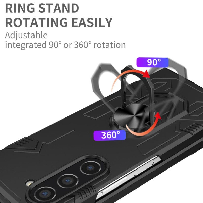 Hülle Samsung Galaxy Z Fold 5 Ringunterstützung Des Verteidigers