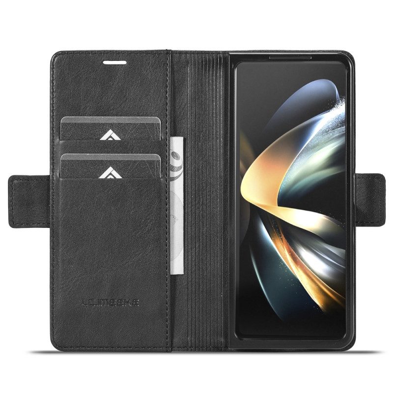 Lederhüllen Samsung Galaxy Z Fold 5 Rfid-lederstil Lc.imeeke