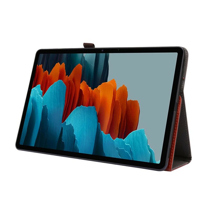 Case Für Samsung Galaxy Tab S8 Plus / Tab S7 Plus 2 Fensterläden Aus Kunstleder