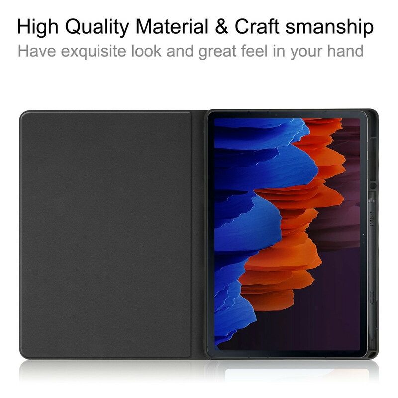 Case Für Samsung Galaxy Tab S8 Plus / Tab S7 Plus Klassisches Kunstleder