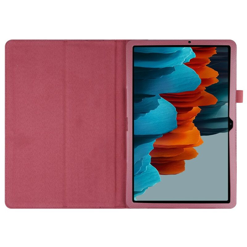 Case Für Samsung Galaxy Tab S8 Plus / Tab S7 Plus Litschi-kunstleder