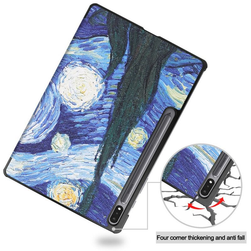 Schutzhülle Für Samsung Galaxy Tab S8 Plus / Tab S7 Plus Verbesserter Van Gogh