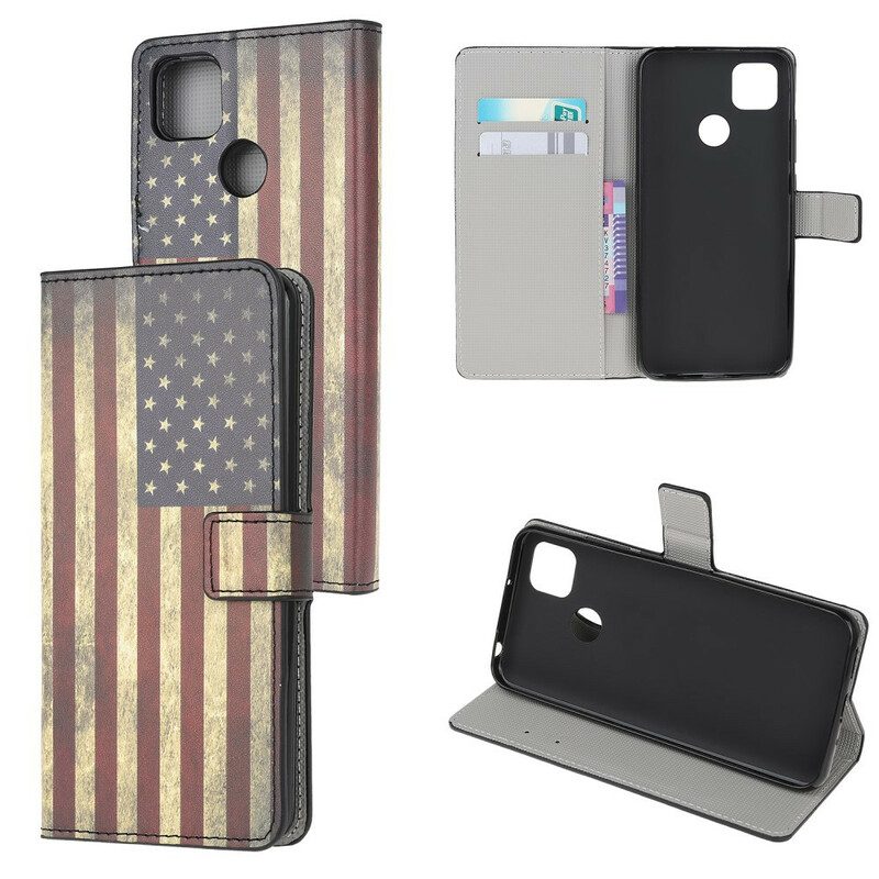 Flip Case Für Xiaomi Redmi 9C Amerikanische Flagge